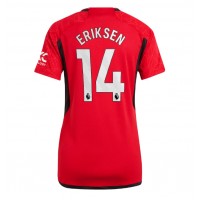 Manchester United Christian Eriksen #14 Hemmatröja Kvinnor 2023-24 Korta ärmar